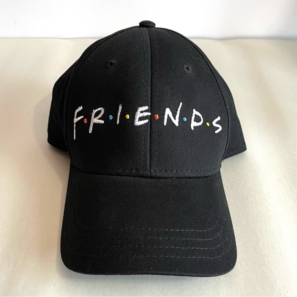 FRIENDS TV Show Embroidered Black Cap Hat